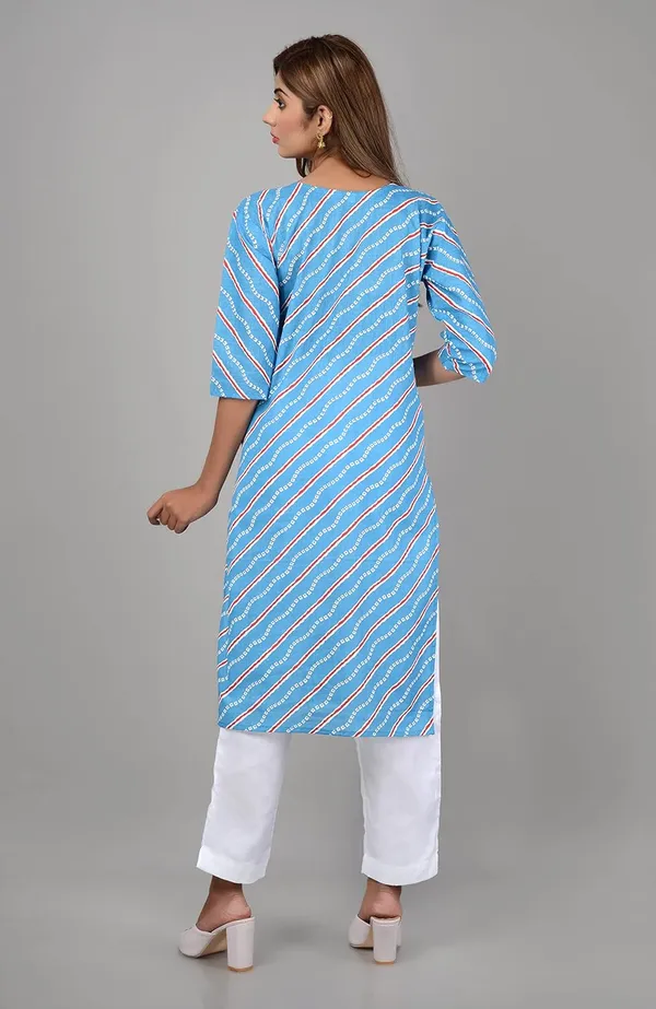 Blue_Printed_Cotton_Straight_Kurti_For_Women
