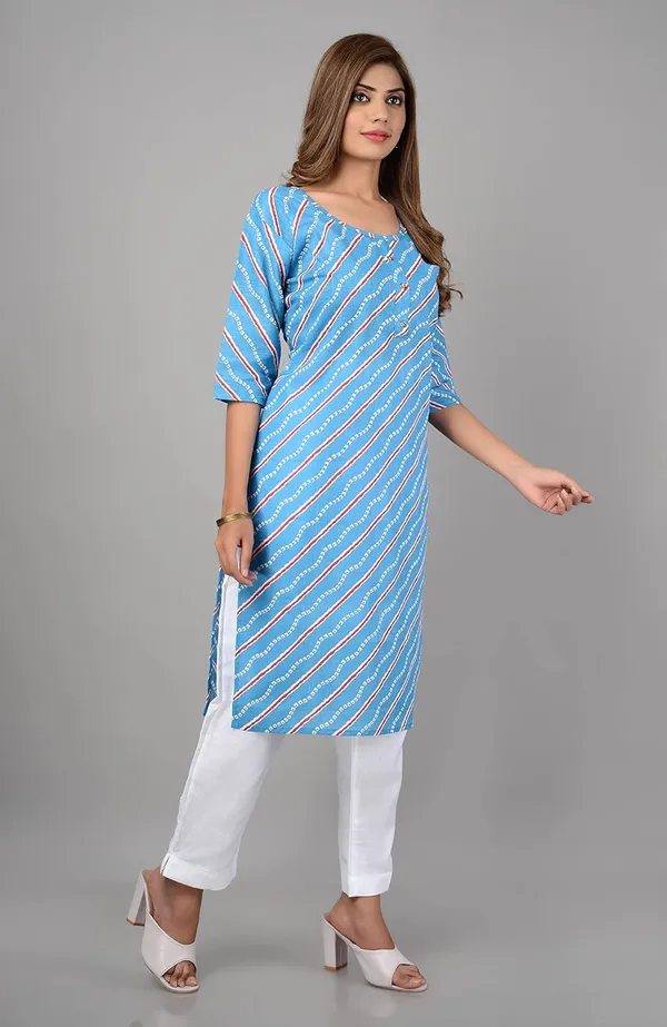 Blue_Printed_Cotton_Straight_Kurti_For_Women