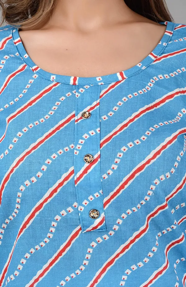 Blue_Printed_Cotton_Straight_Kurti_For_Women