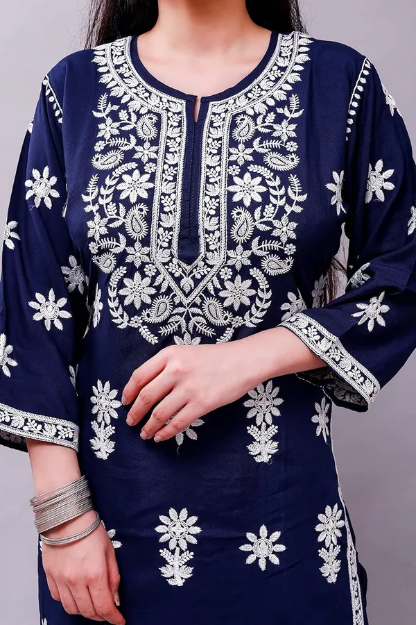 Blue_Chikankari_Embroidered_Kurta_&_Palazzo_Set_For_Women