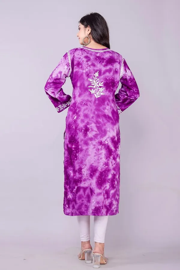 Purple_Stylish_Trending_Bandhani_Print_Designer_Tie_Dye_Embroidery_Regular_Fit_Cotton_Straight_For_Women