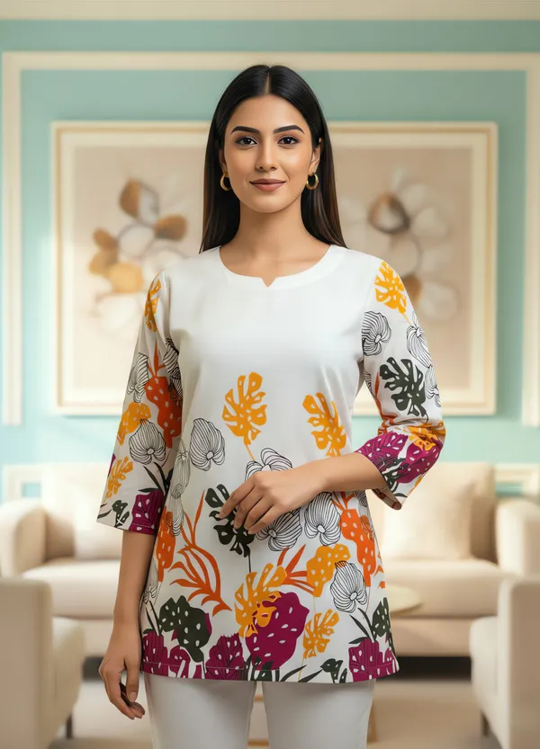 Khadi_Cotton_Tropical_Leaf_Short_Top