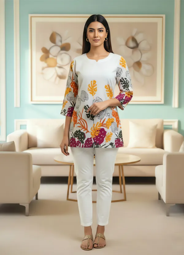 Khadi_Cotton_Tropical_Leaf_Short_Top