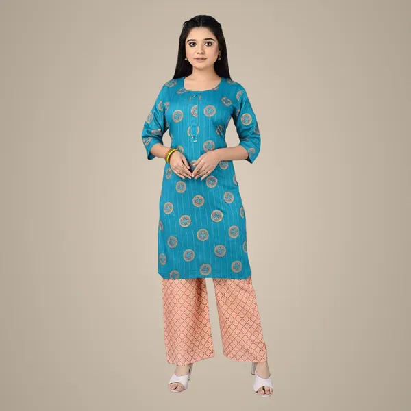 Multicolor_New_Kurta_Pant_Set_For_Women