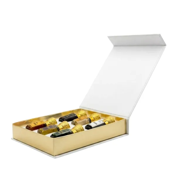 Pack_Of_6_Luxury_Assorted_Kesar_Chandan,_Jannatul_Firdaus,_Musk_Kasturi,_Cobra,_Majmua_&_Royal_Prophecy._Attar_Gift_Set