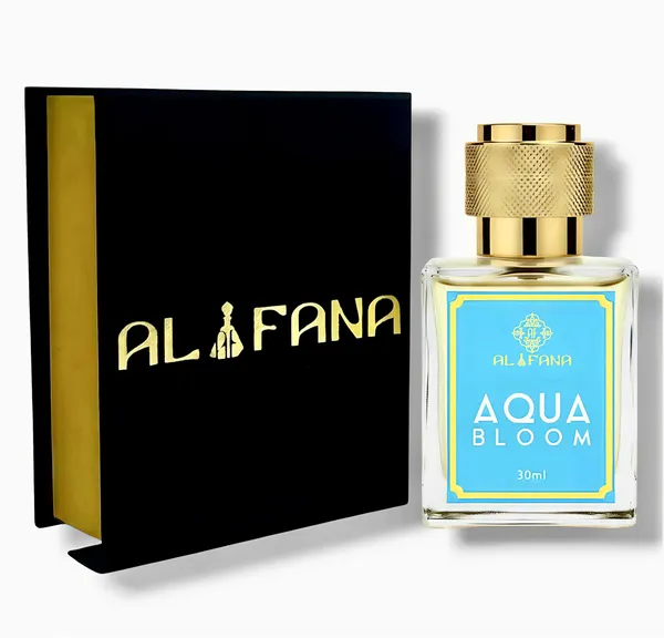 AL_FANA_Aqua_Bloom_Premium_Eau_De_Parfum_for_Men_And_WomenFresh_Aquatic_Luxury_Fragrance_with_Gold-Tone_Cap,_30mlIdeal_Gift