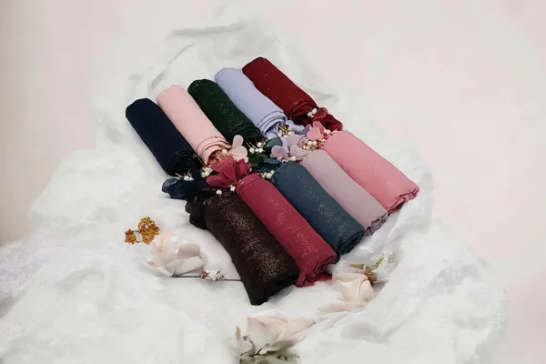 Navy_Blue_Premium_Malaysian_Diamond_Georgette_Shimmer_Heart_Latkan_Hijab_|_170_Cm_By_80_Cm