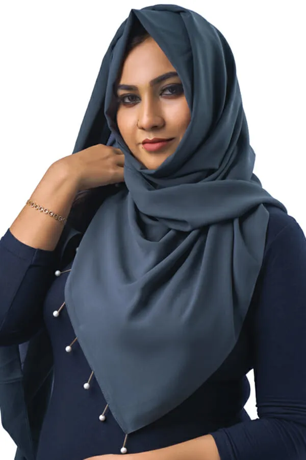 Cement_Grey_Premium_Malaysian_Diamond_Pearl_Georgette_/Moti_Latkan_Hijab_|_170_Cm_By_80_Cm