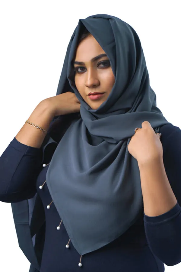 Cement_Grey_Premium_Malaysian_Diamond_Pearl_Georgette_/Moti_Latkan_Hijab_|_170_Cm_By_80_Cm