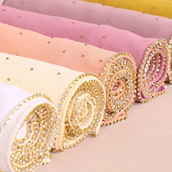 Soft_Peach_Premium_Malaysian_Lace_Diamond_Georgette_Hijab_Lace_Hijab_With_Diamond_And_Rhinestone_|_170_Cm_By_80_Cm