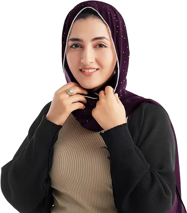 Dark_Purple_Premium_Malaysian_Lace_Diamond_Georgette_Hijab_Lace_Hijab_With_Diamond_And_Rhinestone_|_170_Cm_By_80_Cm