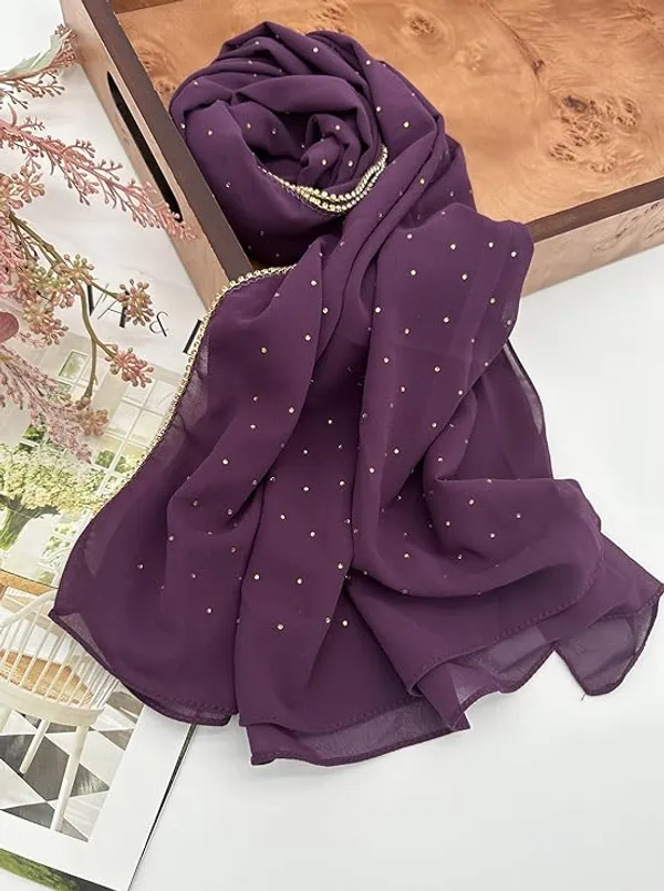 Dark_Purple_Premium_Malaysian_Lace_Diamond_Georgette_Hijab_Lace_Hijab_With_Diamond_And_Rhinestone_|_170_Cm_By_80_Cm