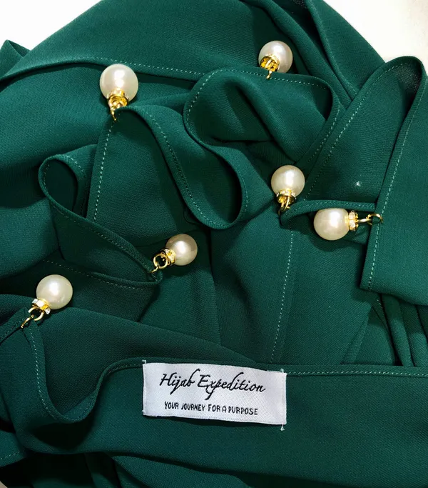 Dark_Green_Premium_Malaysian_Diamond_Big_Moti_Georgette_/_Big_Moti_Latkan_Hijab_|_170_Cm_By_80_Cm