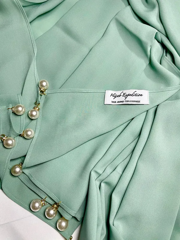 Parrot_Green_Premium_Malaysian_Diamond_Big_Moti_Georgette_/_Big_Moti_Latkan_Hijab_|_170_Cm_By_80_Cm