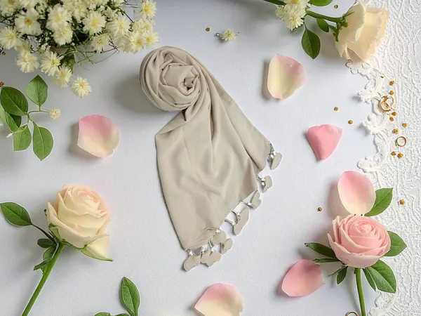 Beige_Premium_Malaysian_Diamond_Georgette_Heart_Latkan_Hijab_|_170_Cm_By_80_Cm