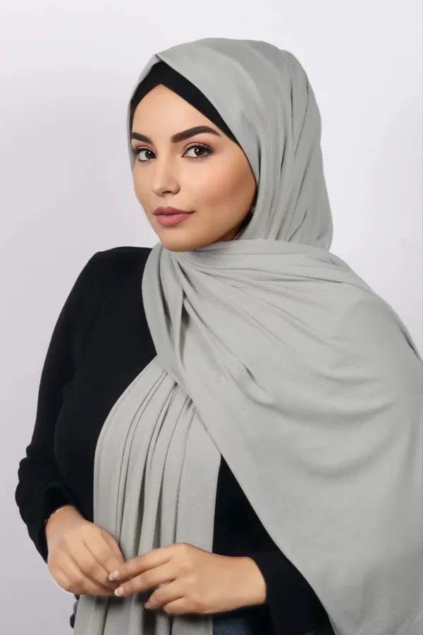 Light_Grey_Premium_Quality_Bamboo_Ribbed_Jersey_Hijab_|_190Cm_By_80_Cm