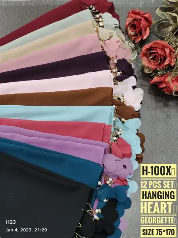 Navy_Blue_Premium_Malaysian_Diamond_Georgette_Heart_Latkan_Hijab_|_170_Cm_By_80_Cm