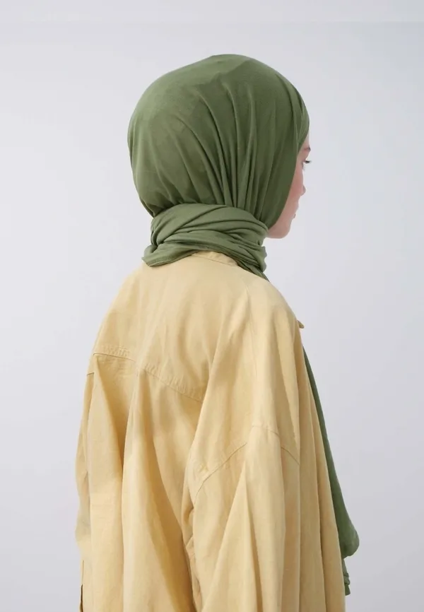 Mehendi_Green_Premium_Quality_Bamboo_Jersey_Hijab_|_190Cm_By_80_Cm