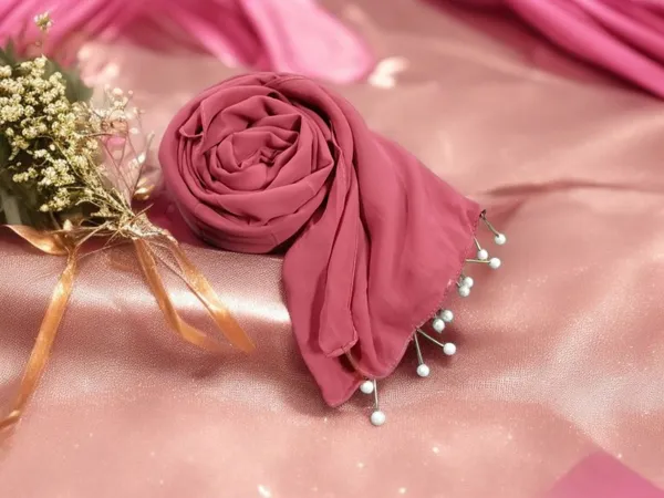 Dark_Pink_Premium_Malaysian_Diamond_Pearl_Georgette_/Moti_Latkan_Hijab_|_170_Cm_By_80_Cm