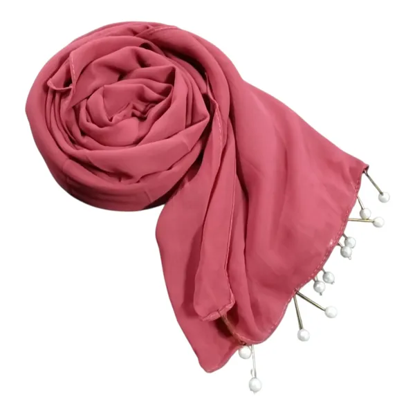 Dark_Pink_Premium_Malaysian_Diamond_Pearl_Georgette_/Moti_Latkan_Hijab_|_170_Cm_By_80_Cm