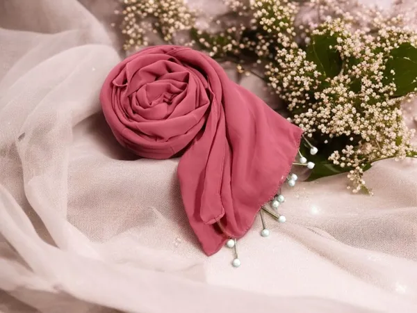 Dark_Pink_Premium_Malaysian_Diamond_Pearl_Georgette_/Moti_Latkan_Hijab_|_170_Cm_By_80_Cm