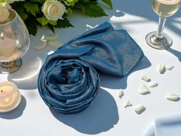 Navy_Blue_Premium_Malaysian_Plain_Shimmer_Georgette_Shimmer_Hijab_|_170_Cm_By_80_Cm