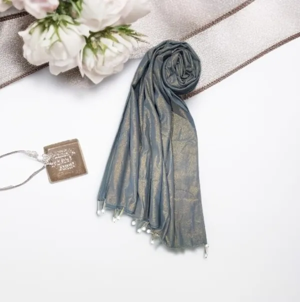 Cement_Grey_Premium_Malaysian_Shimmer_Latkan_Georgette_Shimmer_Latkan_Hijab_|_170_Cm_By_80_Cm