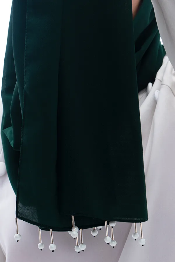 Dark_Green_Premium_Malaysian_Diamond_Pearl_Georgette_/Moti_Latkan_Hijab_|_170_Cm_By_80_Cm
