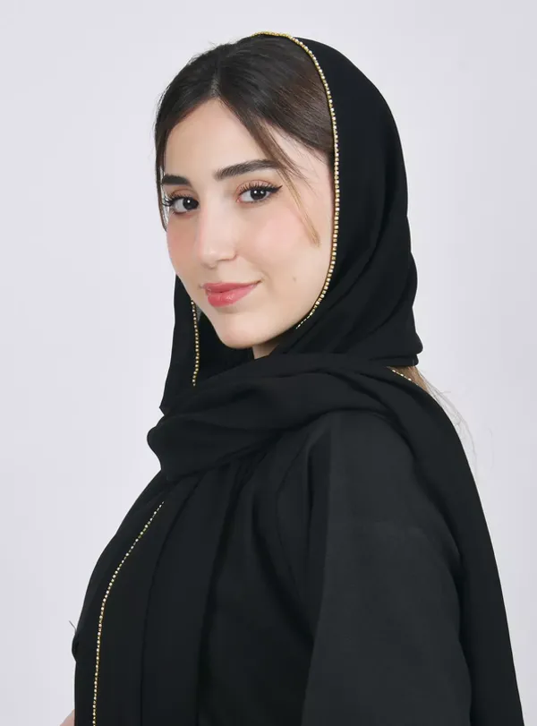 Black_Premium_Malaysian_Lace_Diamond_Georgette_Lace_Hijab_|_170_Cm_By_80_Cm