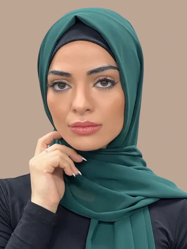 Cyan_Green_Premium_Malaysian_Diamond_Georgette_Hijab_|_170_Cm_By_80_Cm