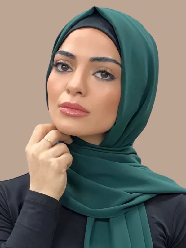 Cyan_Green_Premium_Malaysian_Diamond_Georgette_Hijab_|_170_Cm_By_80_Cm