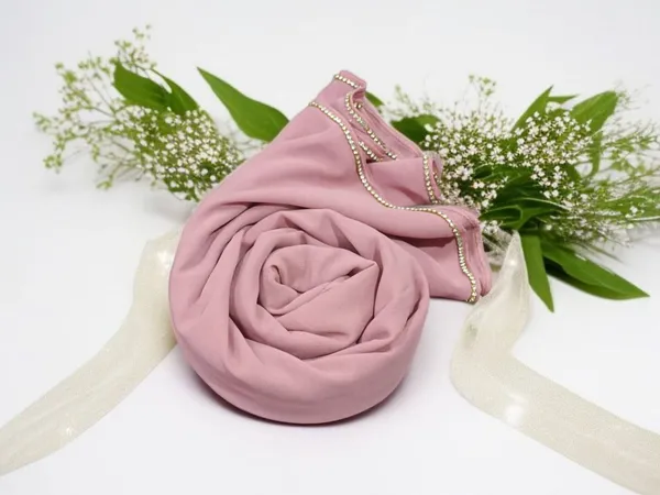 Light_Tea_Pink_Premium_Malaysian_Lace_Diamond_Georgette_Lace_Hijab_|_170_Cm_By_80_Cm