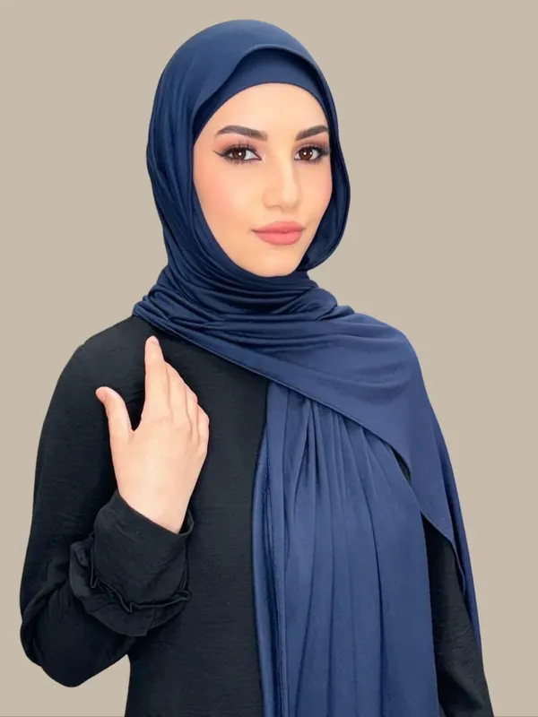 Navy_Blue_Premium_Quality_Bamboo_Jersey_Hijab_|_190Cm_By_80_Cm