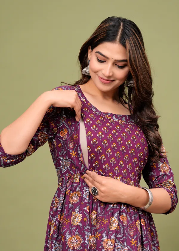 Pack_of_2_Pure_Cotton_Printed_Maternity_Kurti_|_For_Women