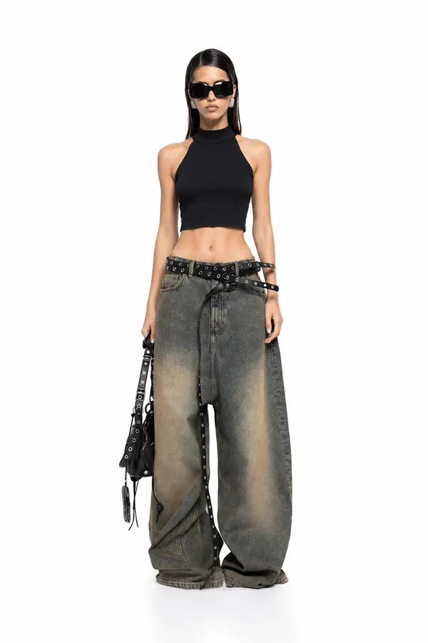 Black_Cotton_Premium_Lycra_High_Neck_Sleeveless_Crop_Top_For_Women