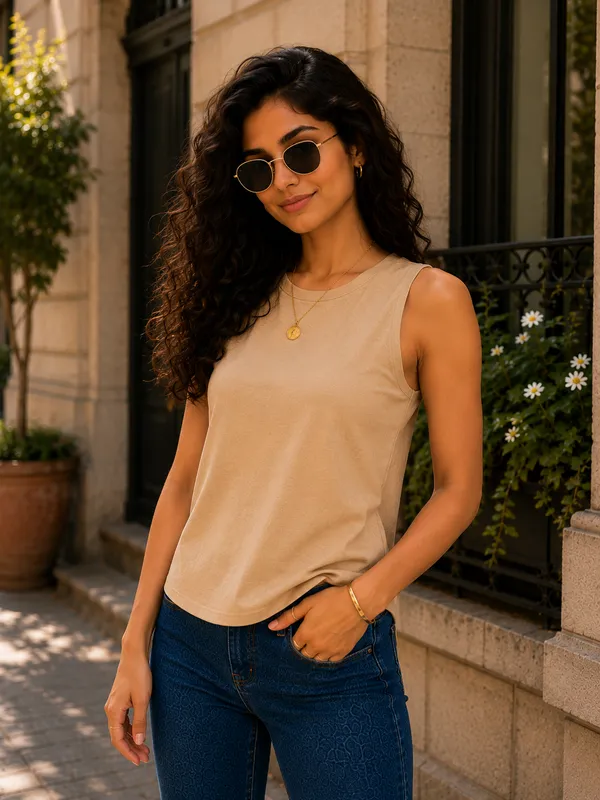 Sleeveless_V-Neck_Back_Slit_Top
