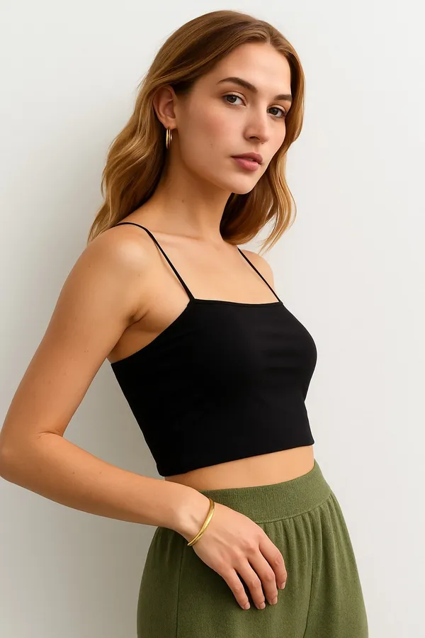 Black_Cotton_Premium__Premium_Spaghetti_Strap_Crop_Top_For_Women