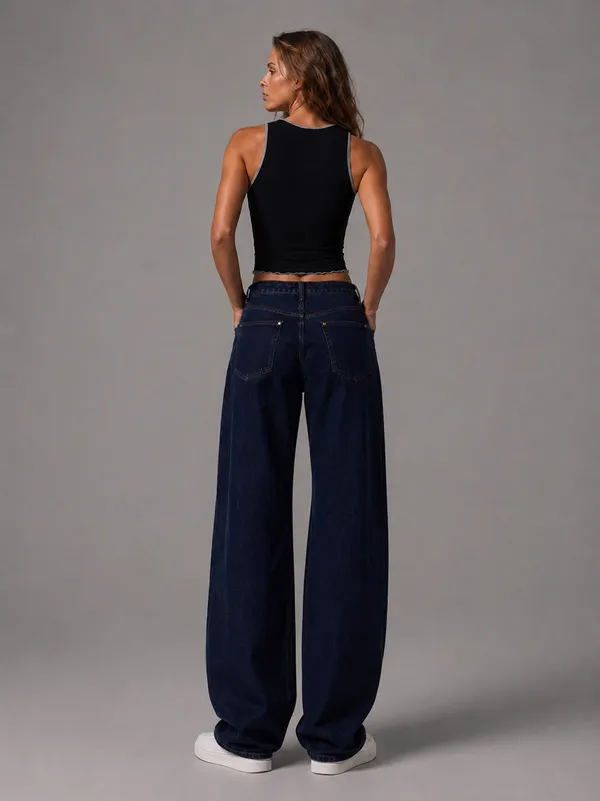 Black_Cotton_Premium_Lycra_Contrast_Stitch_Crop_Top_For_Women