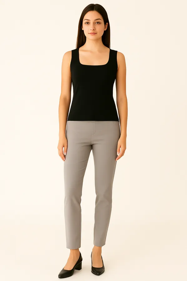 Black_Cotton_Premium_Lycra_Sleeveless_Square-Neck_Top_For_Women