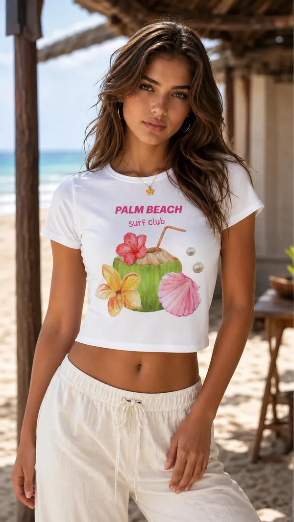 White_Slim_Fit_Crop_Top