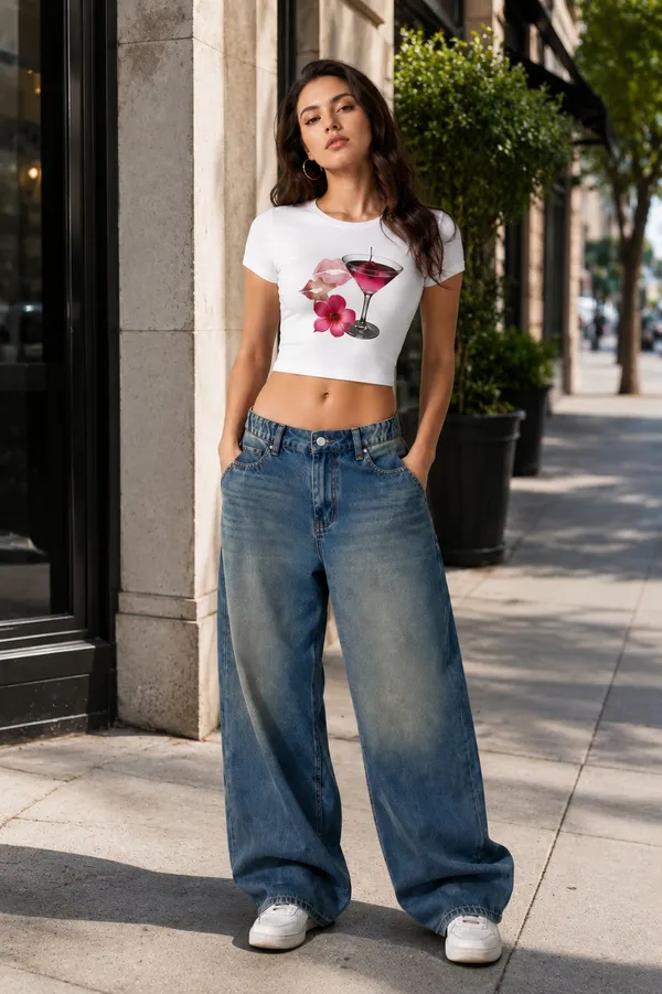 White_Slim_Fit_Crop_Top