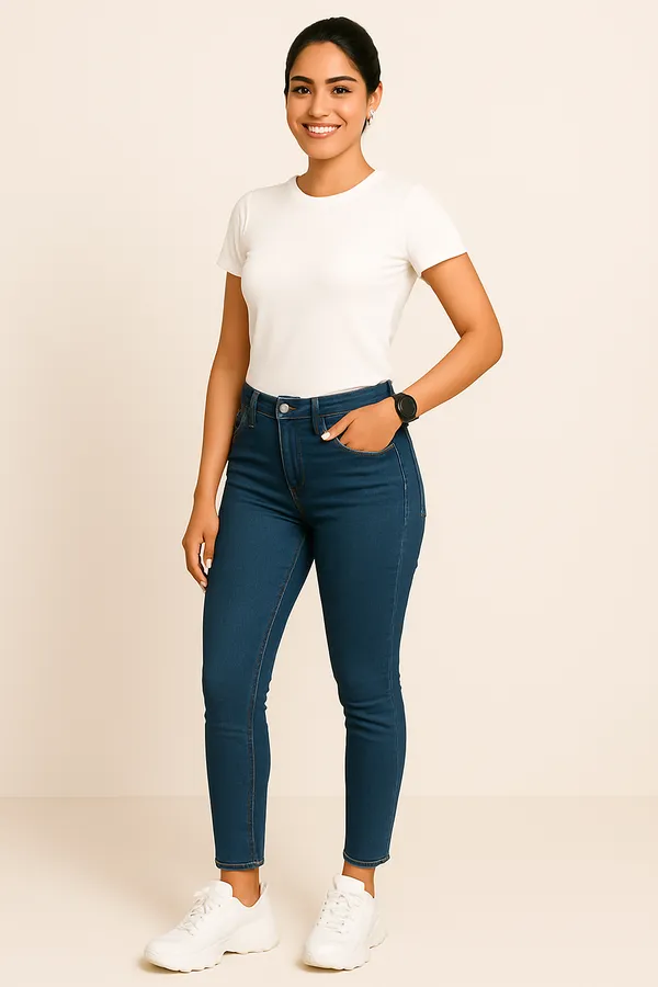 White_Premium_Nylon_Active_Wear_T-Shirt_For_Women