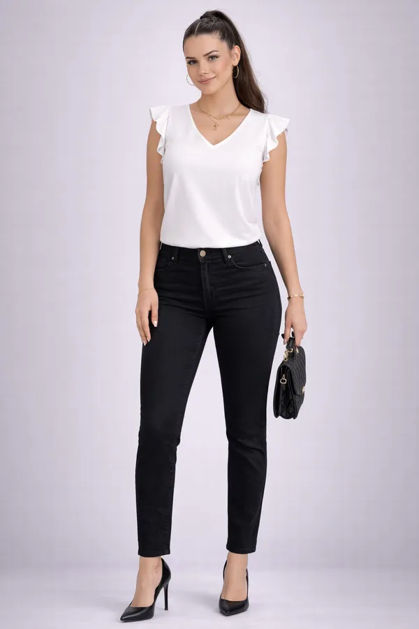 Women_Ruffle-Sleeve_V-Neck_top
