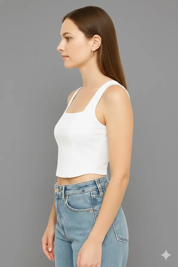 Women_white_square_neck_top