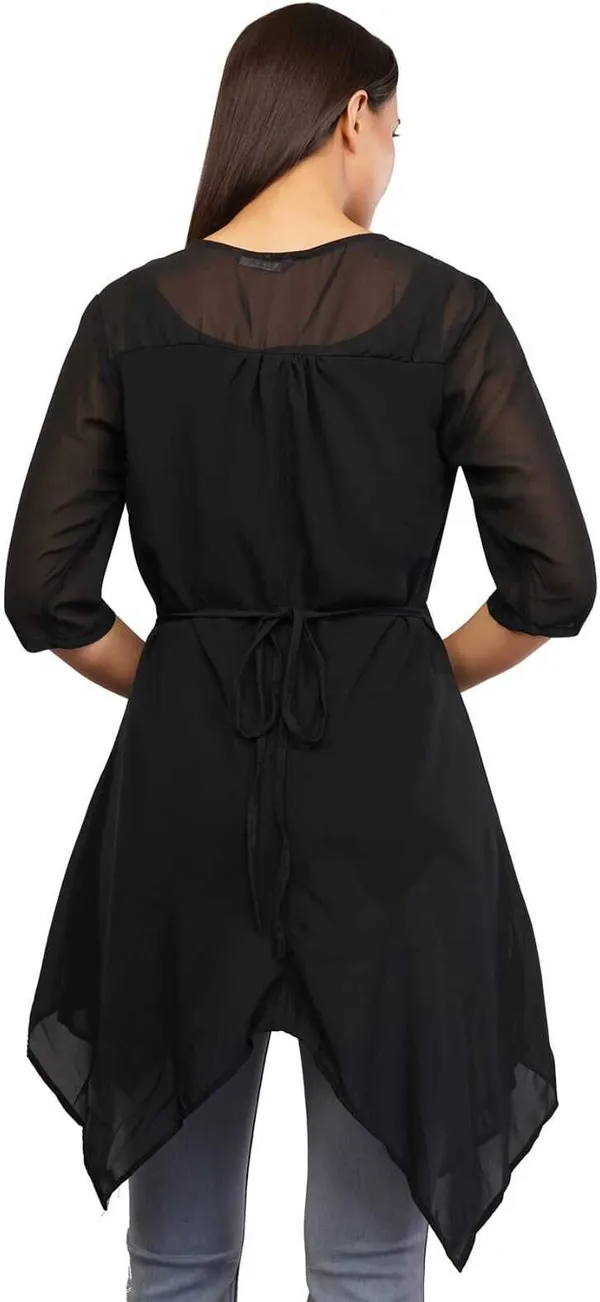 Black_Premium_Georgette_Solid_Tunic_For_Women