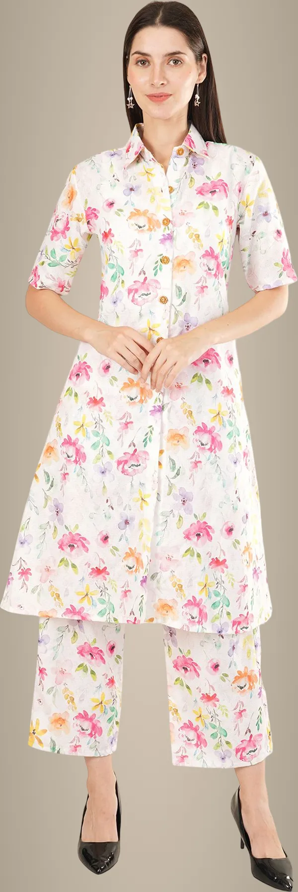 Multicolor_Premium_Cotton_Blend_Printed_Co-Ords_For_Women