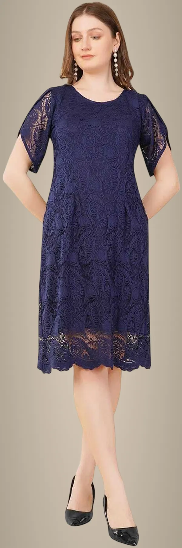 Blue_Premium_Polyester_Floral_Print_Fit_And_Flare_Dress_For_Women