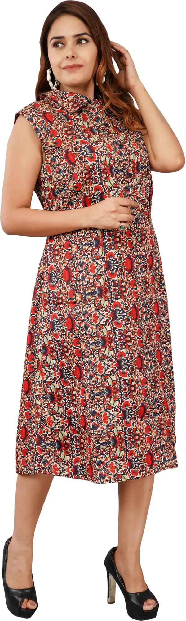Red_Premium_Crepe_Printed_Fit_And_Flare_Dress_For_Women