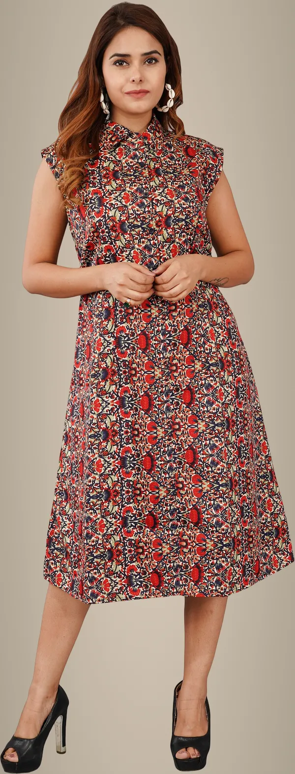 Red_Premium_Crepe_Printed_Fit_And_Flare_Dress_For_Women