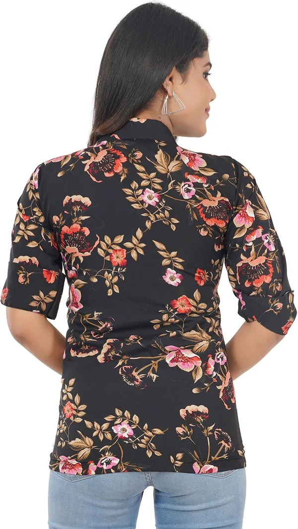 Black_Premium_Crepe_Printed_Shirt_For_Women